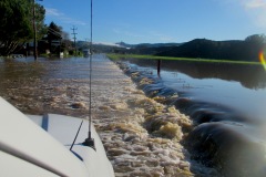 Pescadero Creek Road flooded often before the project, making the route into town dangerous or impassable.