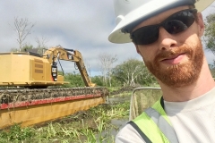 Project Manager Andrew Hall on site, June 13 2019