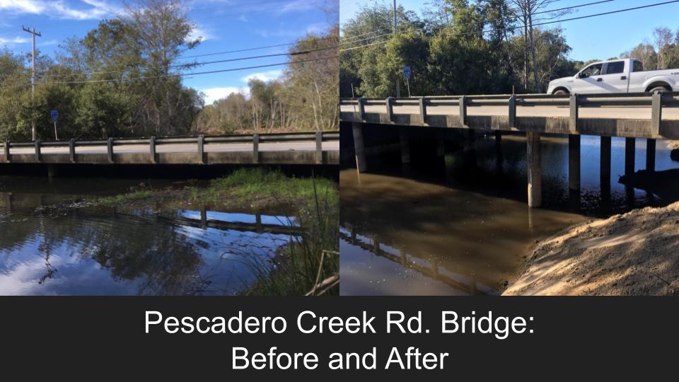 Pescadero Bridge - Before and After project
