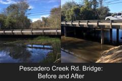 Pescadero Bridge - Before and After project