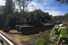Removal of Sediment Plug, July 2019