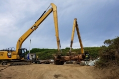 Log Delivery for the marsh control structure - August 2019