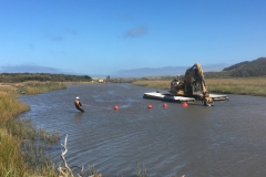 Dredge barge, August 2019